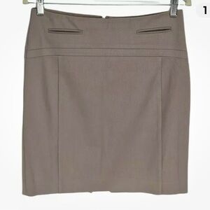 EXPRESS Brown Mini Pencil Skirt - Women’s Size 4 | Mid Rise Zip-Up